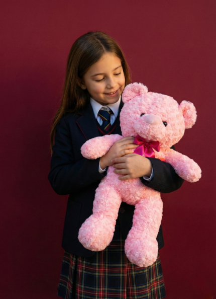 Rose Bear with Heart - 60cm, BIS Approved Safety Tested Teddy Bear